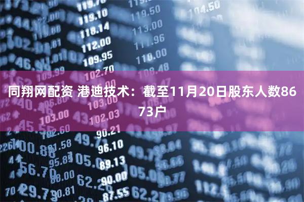 同翔网配资 港迪技术：截至11月20日股东人数8673户