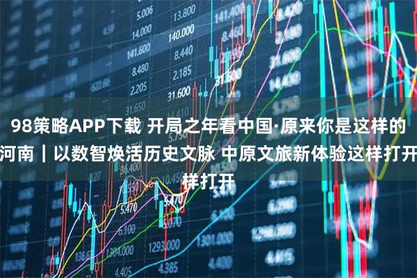 98策略APP下载 开局之年看中国·原来你是这样的河南｜以数智焕活历史文脉 中原文旅新体验这样打开